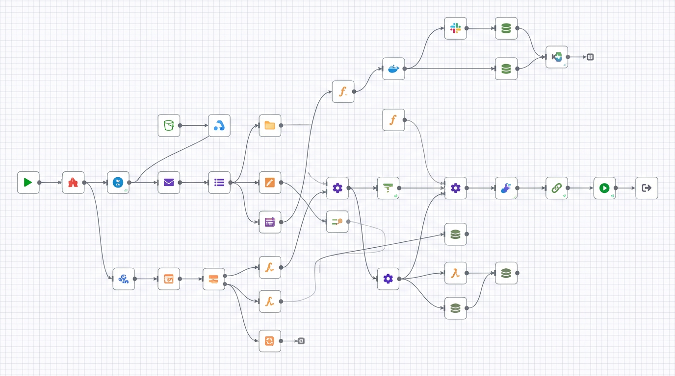 Digital network illustrating automated YouTube transcript generation using APIs. No text.